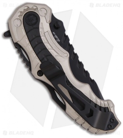 Smith & Wesson SWMP6CNS Champagne MAGIC Spring Assisted Knife (3.4" Black Serr) - Image 2