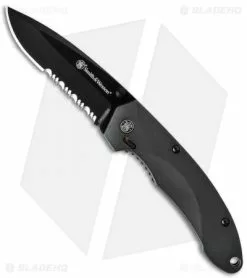 Smith & Wesson SWAT Spring Assisted Knife Gray (3.25" Black Serr) SW6000BS