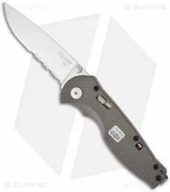 SOG Flash I Assisted Opening Knife Aluminum (2.5" Satin Serr) SGFSA-97