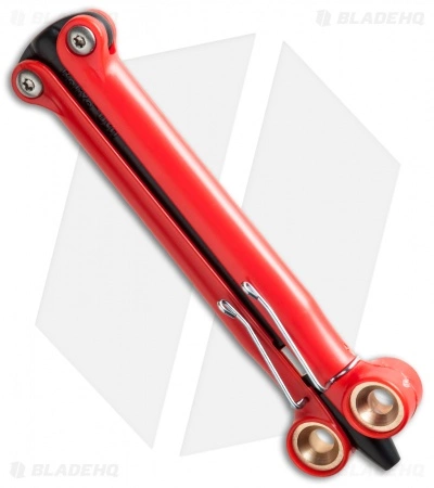 BaliYo By Spyderco Butterfly Pen Flipper USA Made (Red & Black) - Image 2