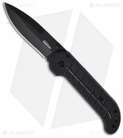 Timberline Vallotton Kickstart Spring Assisted Knife (3.2" Black Plain) 1143
