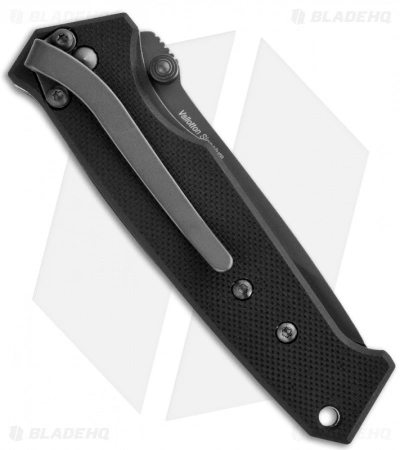 Timberline Vallotton Medium Signature Spring Assisted Knife (2.5" Black Plain) - Image 2