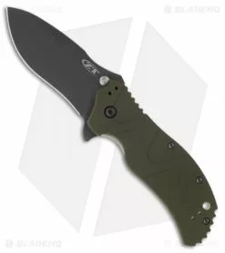 Zero Tolerance 0350GRN Assisted Opening Knife Green Aluminum (3.25" Black) ZT